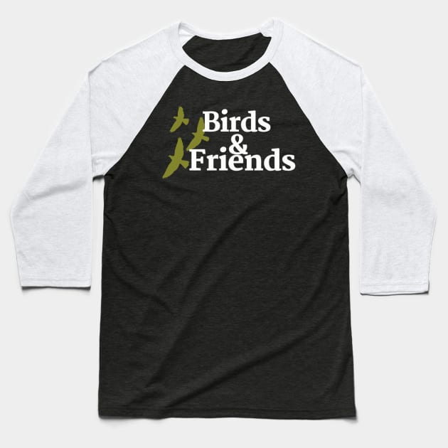 birds with friends cool Baseball T-Shirt by ClipaShop